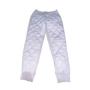 Athleta woman’s size 0 XS Apres ski down jogger pants lavender purple quilted